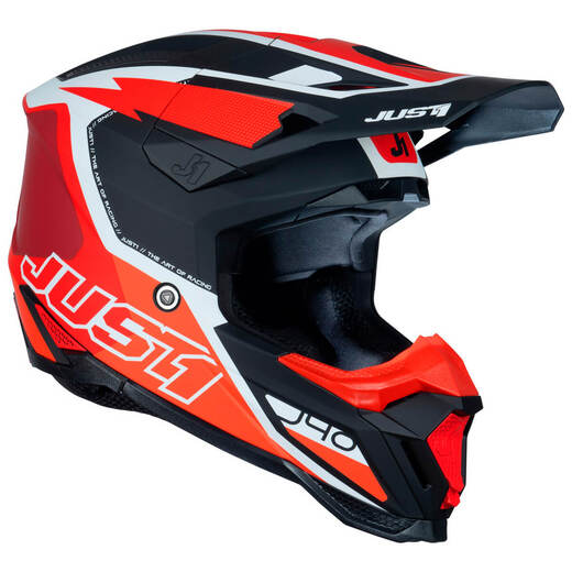 Шлем кроссовый JUST1 J40 FLASH (красный/белый матовый, S, 1560035-880-1992) pitbikemarket.ru