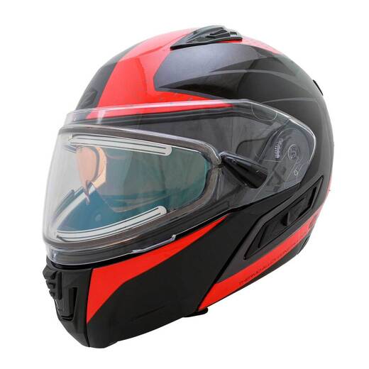 Шлем снегоходный ZOX Condor Parkway глянец, стекло с электроподогревом(красный/черный, M) pitbikemarket.ru