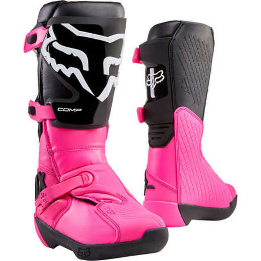 Мотоботы женские Fox Comp Womens Boot Black/Pink 8 (24013-285-8) pitbikemarket.ru
