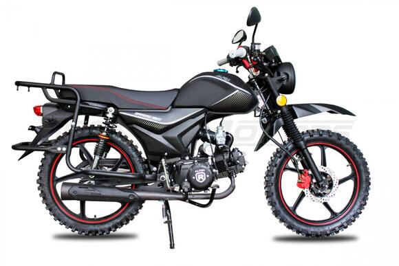 Мопед ROCKOT ALPHA OFFROAD M-11 LUX+ (LED) (черный матовый) pitbikemarket.ru