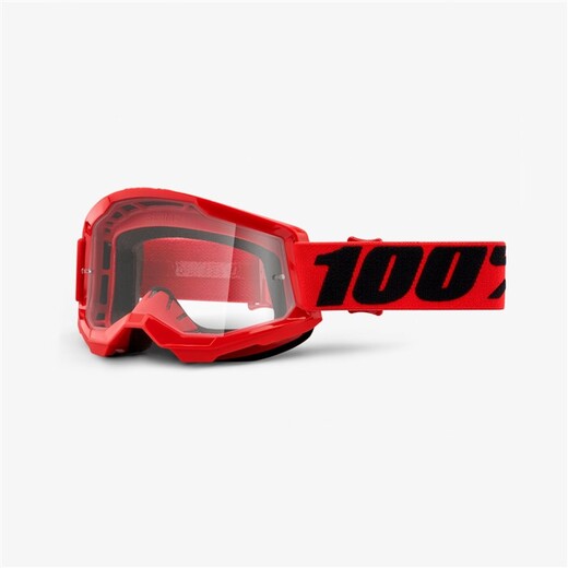 Очки 100% Strata 2 Goggle Red / Clear Lens (50421-101-03) pitbikemarket.ru