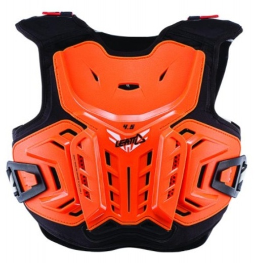 Защита панцирь подростковый Leatt Chest Protector 2.5 Junior оранжевая / черная L/XL (147-159) (5017120141 pitbikemarket.ru