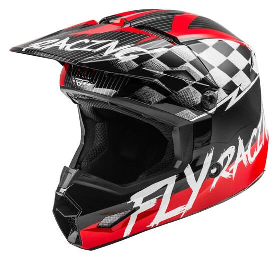 Шлем детский (кроссовый) FLY RACING KINETIC SKETCH ECE красный/черный/серый    YM pitbikemarket.ru
