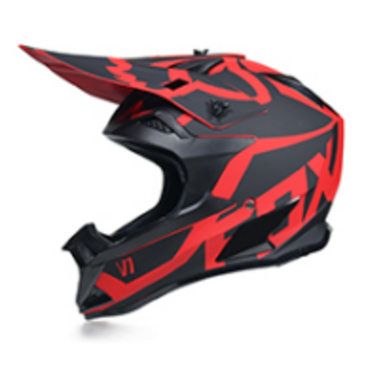 Шлем кроссовый 166 "Fox" red/black L pitbikemarket.ru