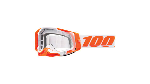 Очки 100% Racecraft 2 Goggle Orange / Clear Lens (50009-00013) pitbikemarket.ru