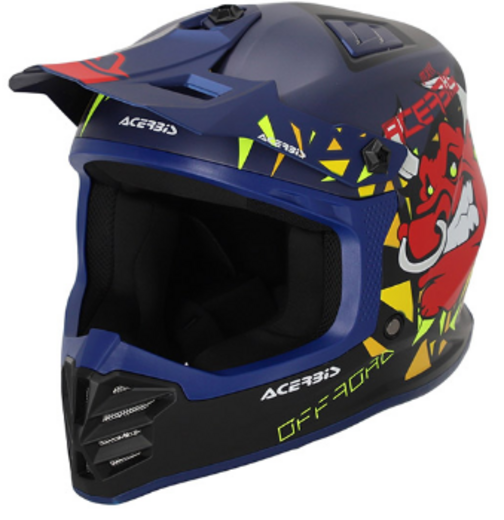 Шлем детский Acerbis PROFILE JUNIOR Blue/Black, S (47-48) pitbikemarket.ru