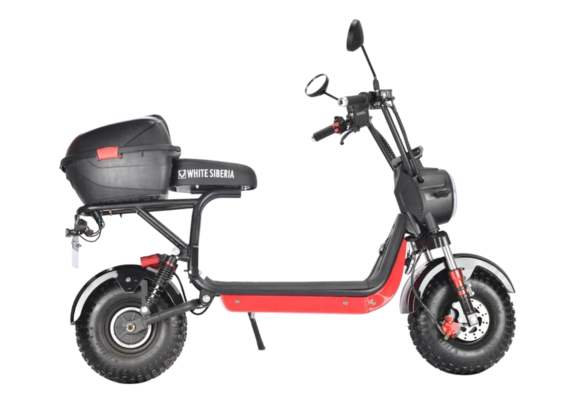 Электроскутер WHITE SIBERIA MINI R 2.0 1200W BLACK pitbikemarket.ru