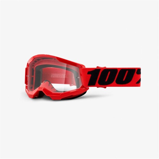 Очки подростковые 100% Strata 2 Youth Goggle Red / Clear Lens (50521-101-03) pitbikemarket.ru