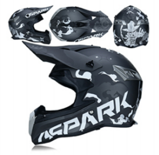 Шлем кроссовый 188 "Spark" black matt L pitbikemarket.ru