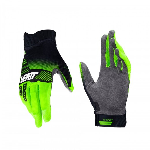 Мотоперчатки подростковые Leatt Moto 1.5 Jr Glove (Lime, M, 2024 (6024090341)) pitbikemarket.ru