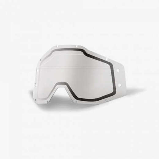 Линза 100% Accuri Forecast Dual Lens Sonic Bumps w/mud Visor Clear (51121-610-02) pitbikemarket.ru